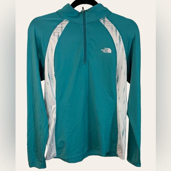 The North Face Tops - The North Face Women’s Teal Quarter Zip Pullover Size Medium
